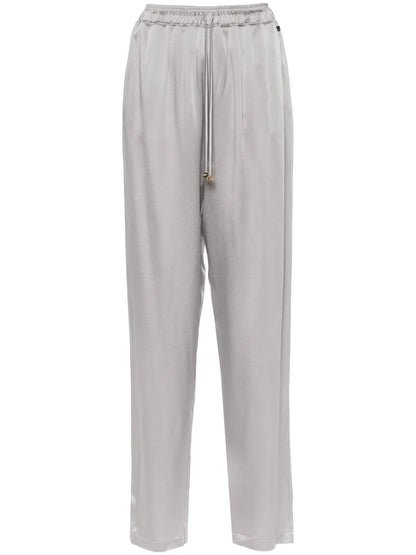 Satin Tapered Trousers