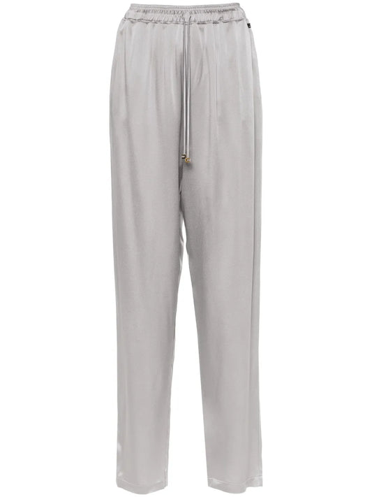 Satin Tapered Trousers