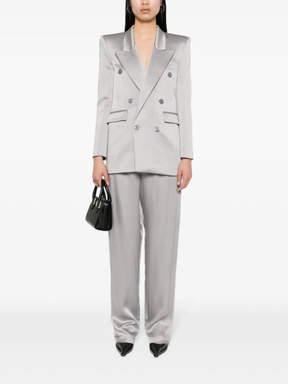 Satin Tapered Trousers