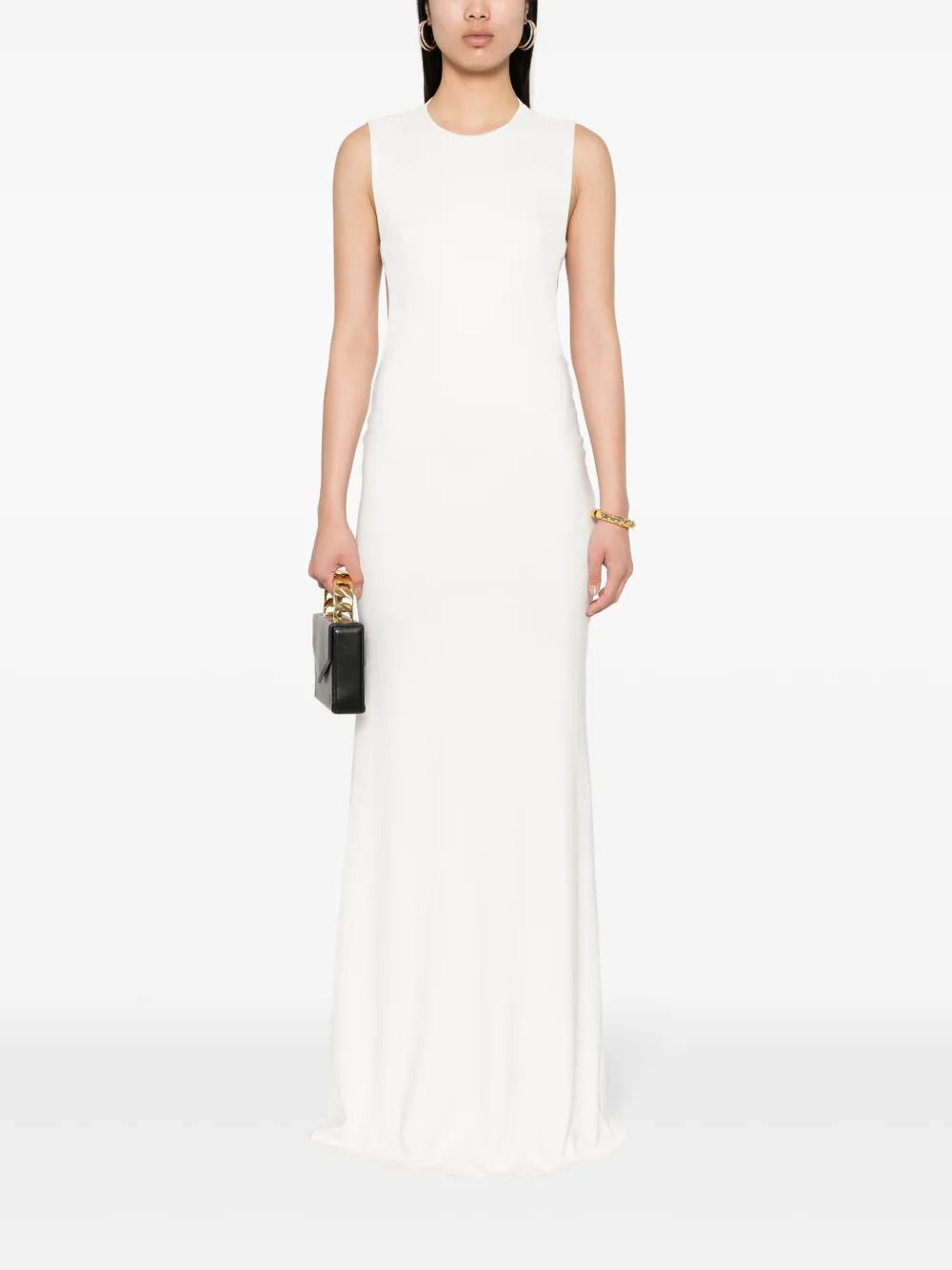 Logo-Plaque Maxi Dress