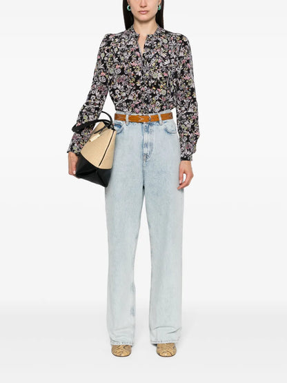 Tchin Kaya Floral-Print Blouse
