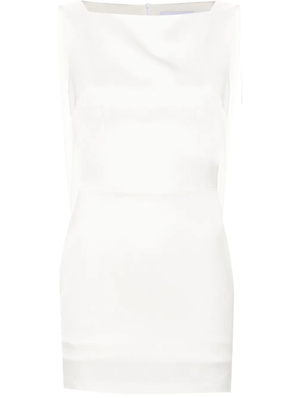 Draped Satin Mini Dress