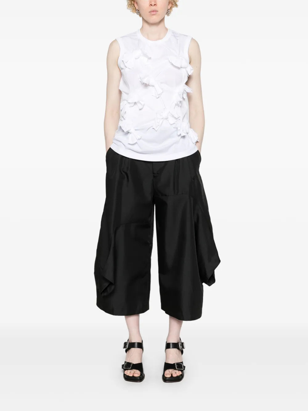 Knot-Detailed Jersey Tank Top