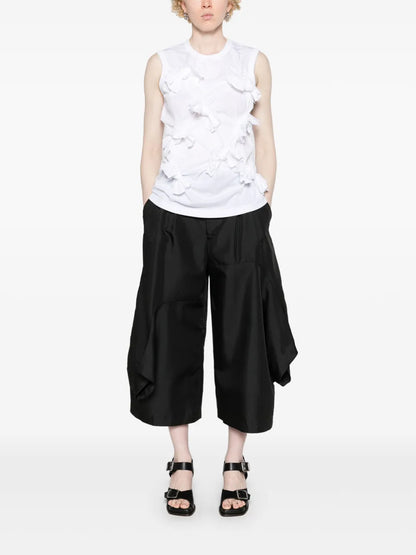 Knot-Detailed Jersey Tank Top
