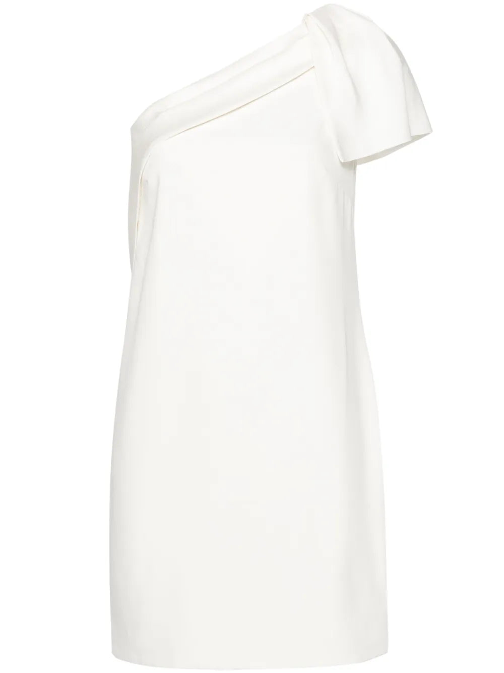 Crepe One-Shoulder Mini Dress