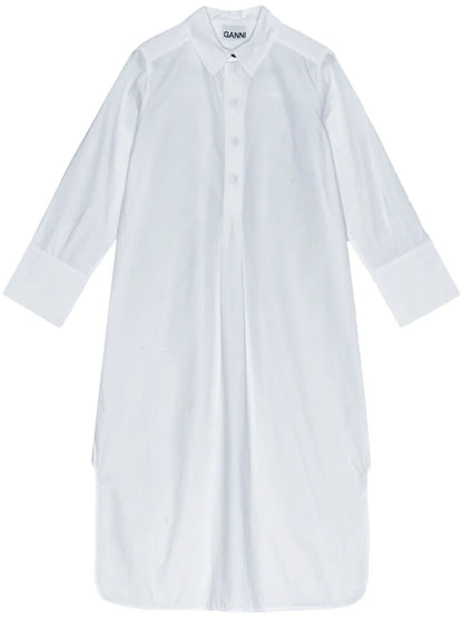 Organic Cotton Poplin Shirtdress
