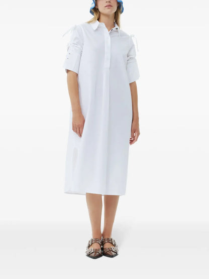 Organic Cotton Poplin Shirtdress