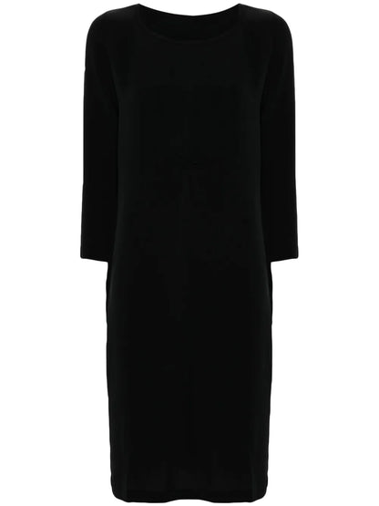 Ruched-Detail Midi Dress