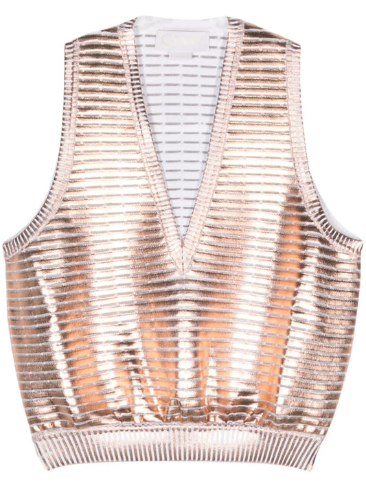 Laminated Knitted Top