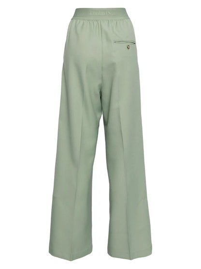 Logo-Waistband Palazzo Pants