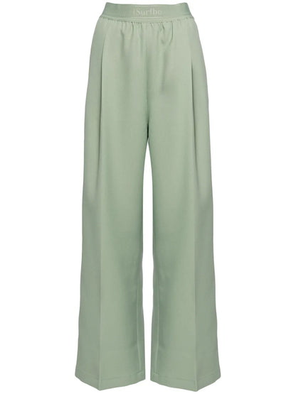 Logo-Waistband Palazzo Pants