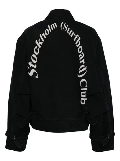 Logo-Print Cotton Jacket