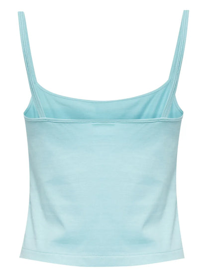 Slogan-Print Cotton Top