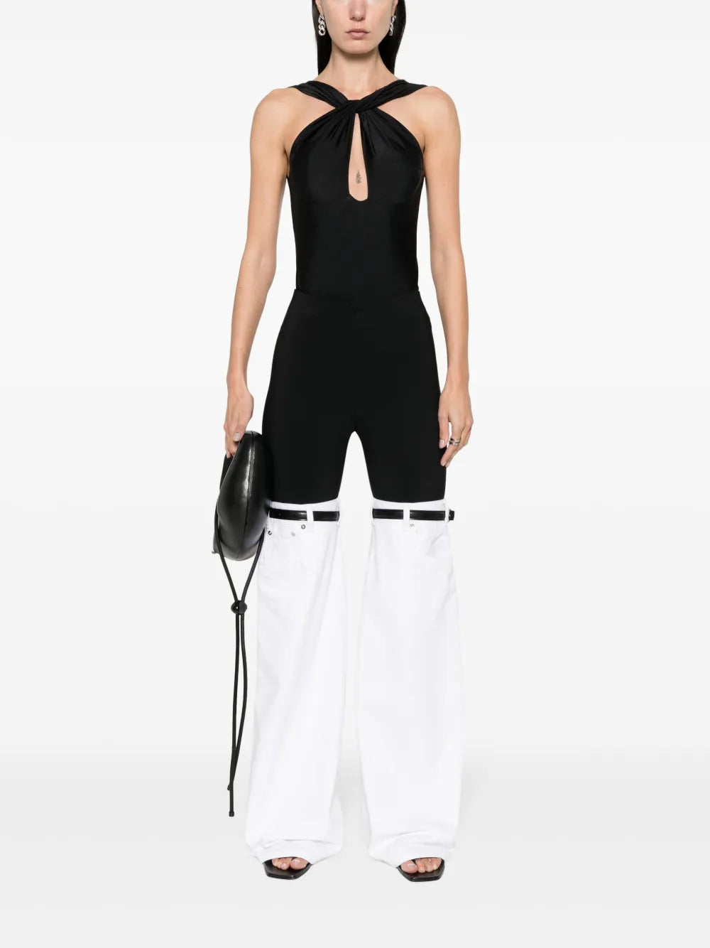 Panelled Flared Trousers