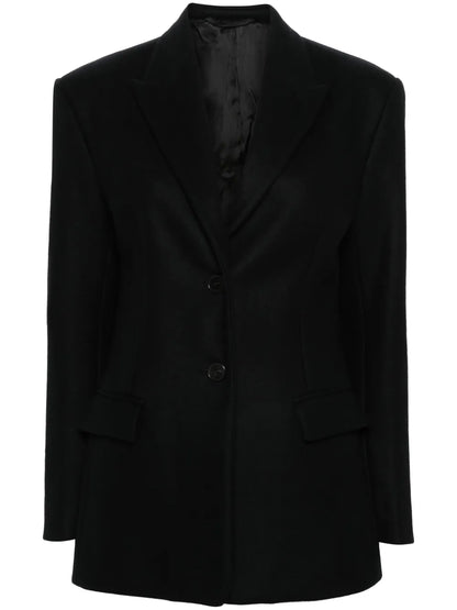 Single-Breasted Wool Blazer