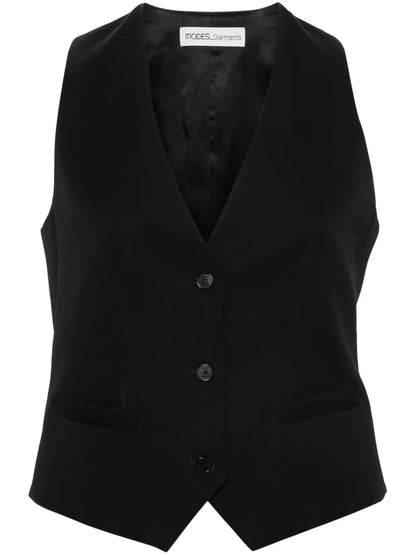 Wool Gabardine Gilet