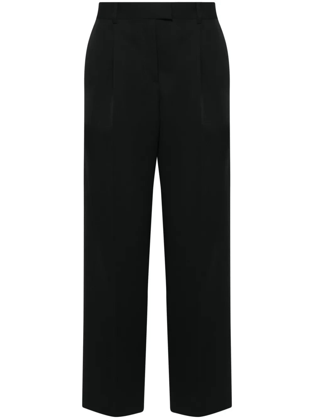 Wide-Leg Wool Trousers