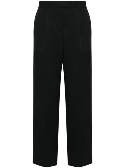 Wide-Leg Wool Trousers