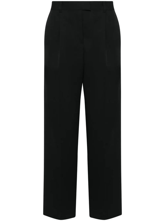 Wide-Leg Wool Trousers