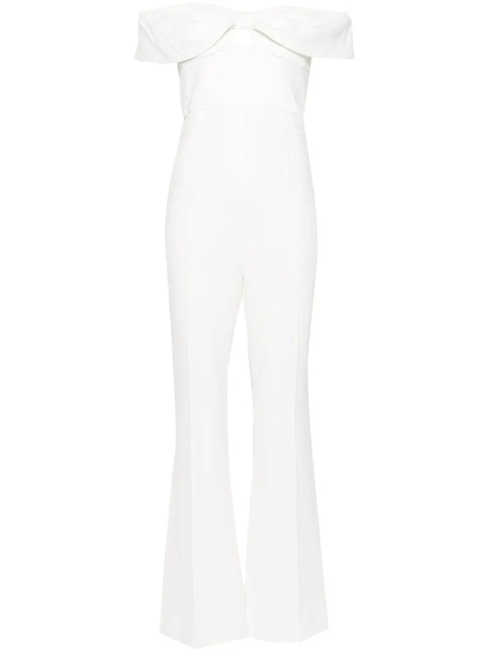 Bow-Detailed Off-Shoulder Jumpsuit