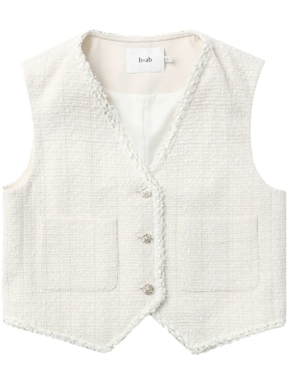 V-Neck Tweed Waistcoat