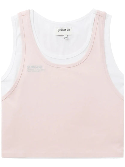 Layered Cotton Tank Top