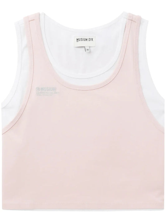 Layered Cotton Tank Top