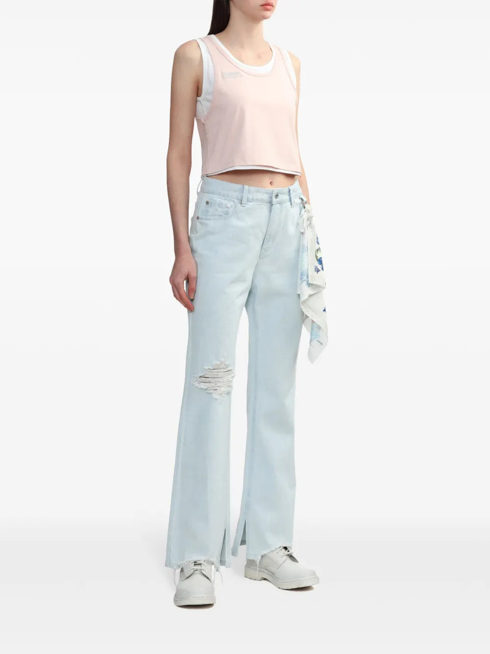 Layered Cotton Tank Top