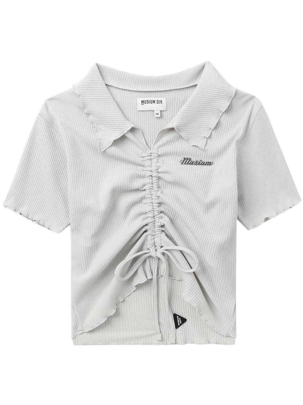 Logo-Plaque Draped T-Shirt