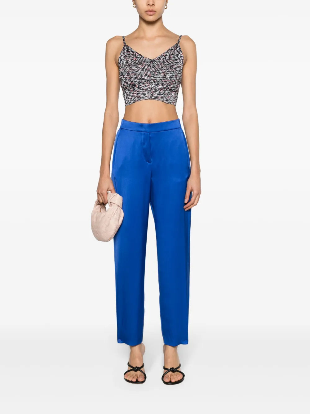 Tapered Silk Trousers