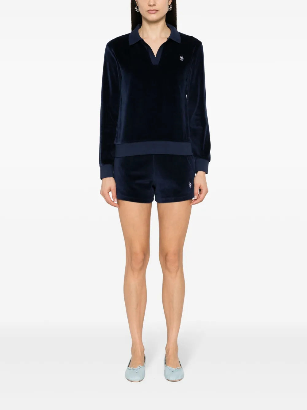 Src Velour Mini Shorts