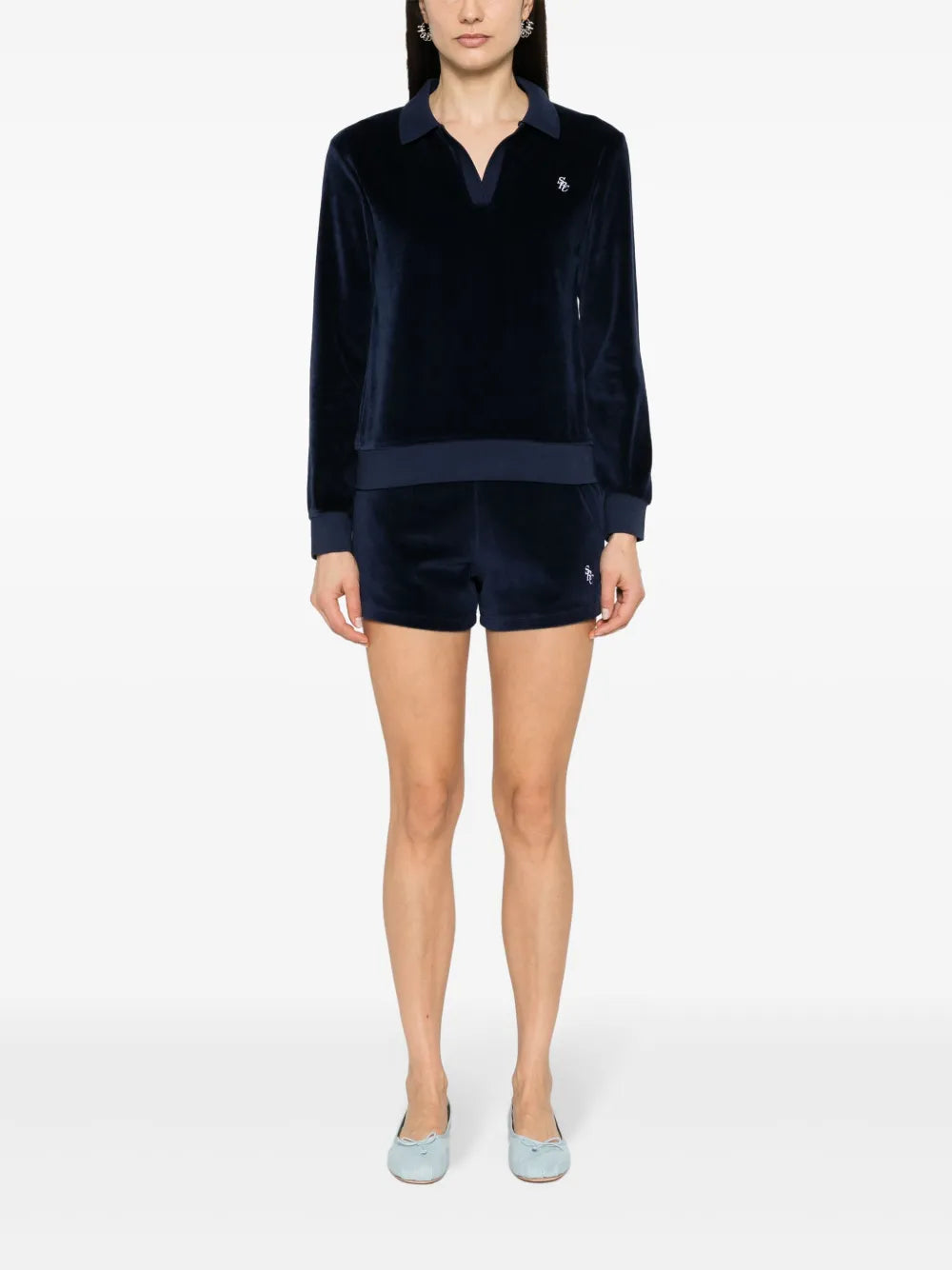 Src Velour Polo Top