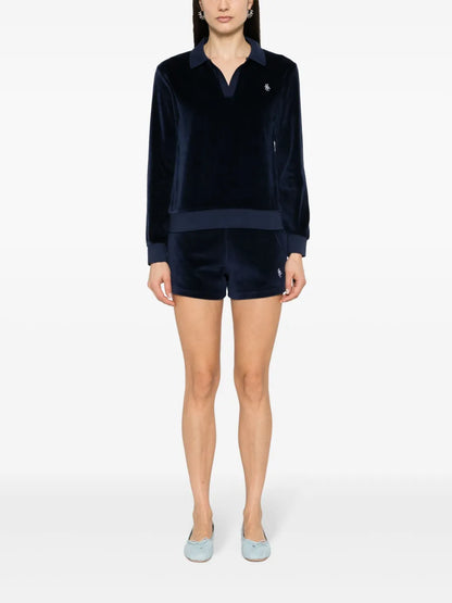 Src Velour Polo Top