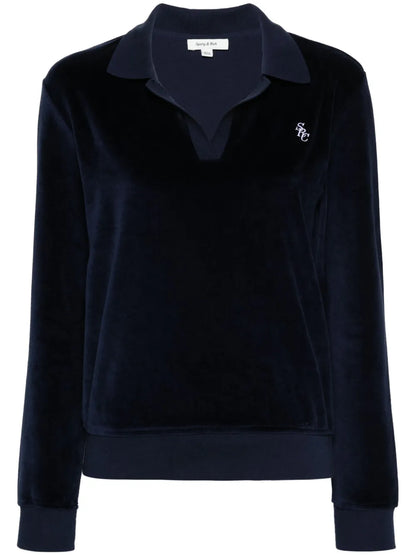 Src Velour Polo Top