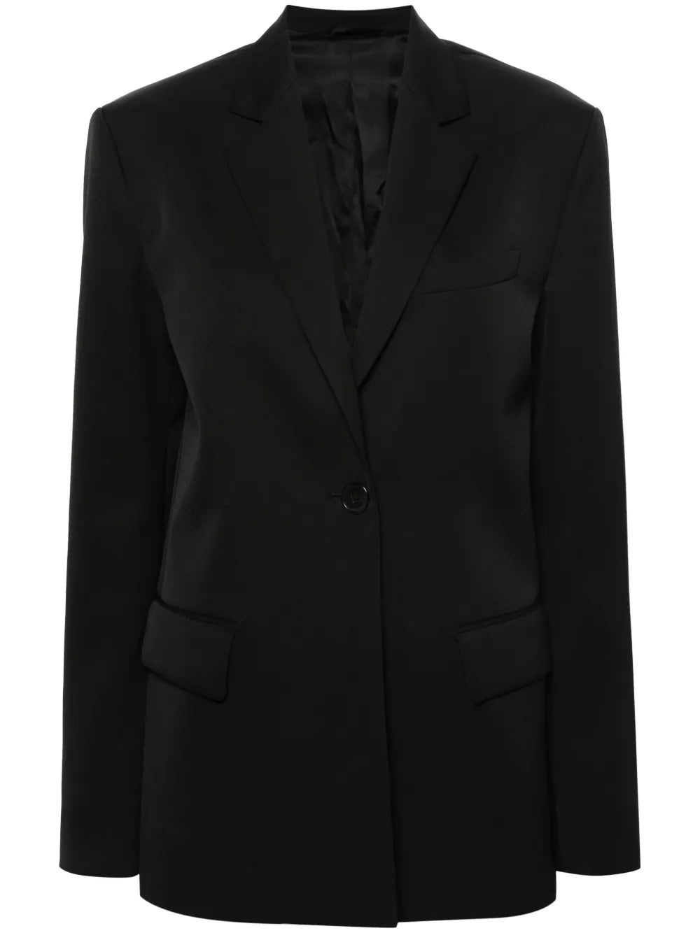 Single-Breasted Wool Blazer