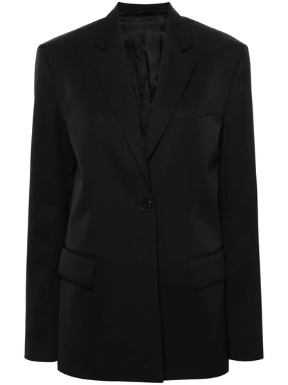 Single-Breasted Wool Blazer