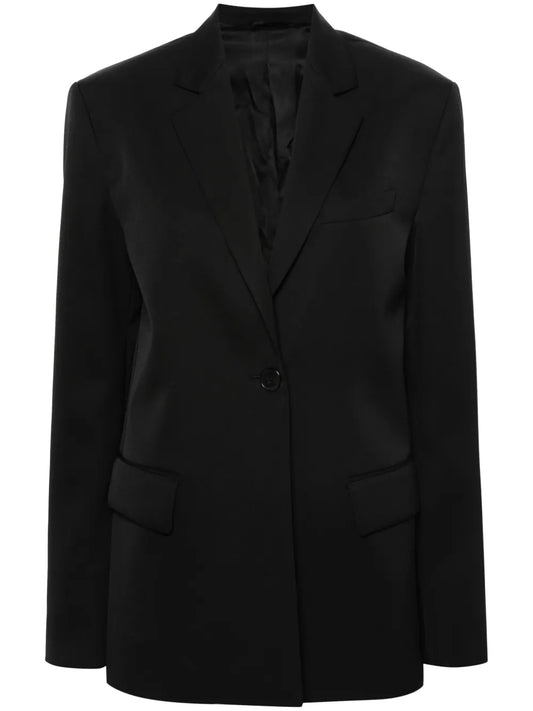 Single-Breasted Wool Blazer