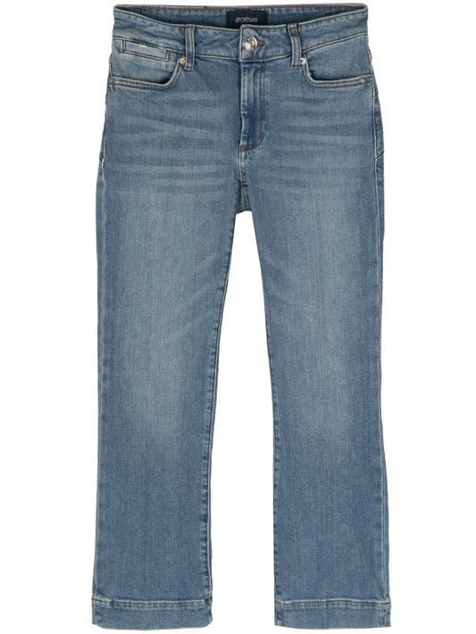 Umbria Distressed Straight Jeans