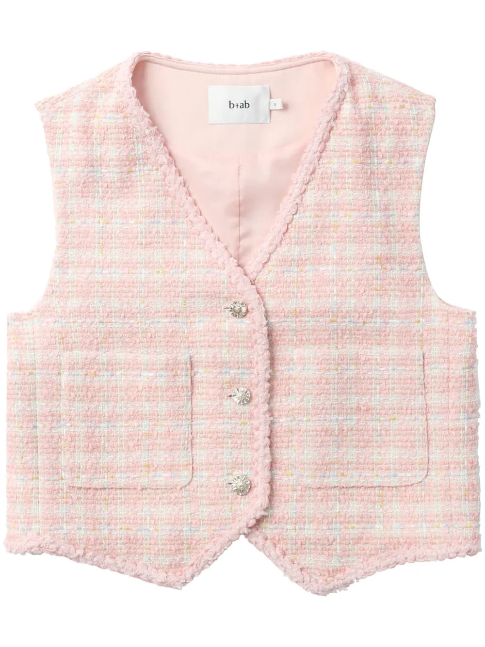V-Neck Tweed Waistcoat