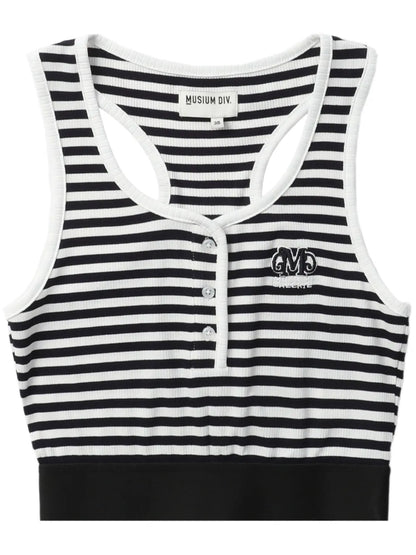 Striped Cropped Tank Top