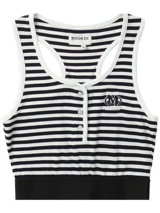 Striped Cropped Tank Top