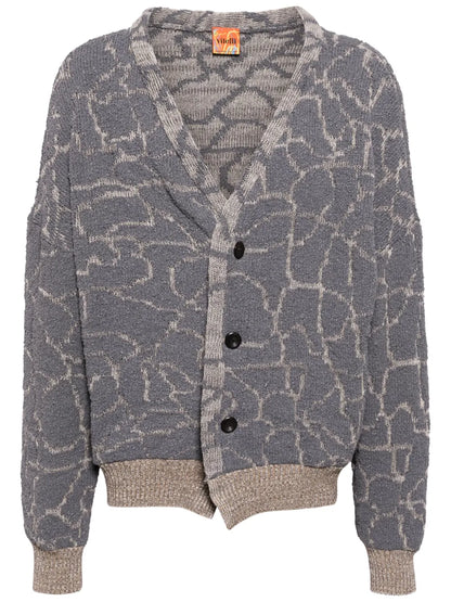 Reversible Jacquard Cardigan
