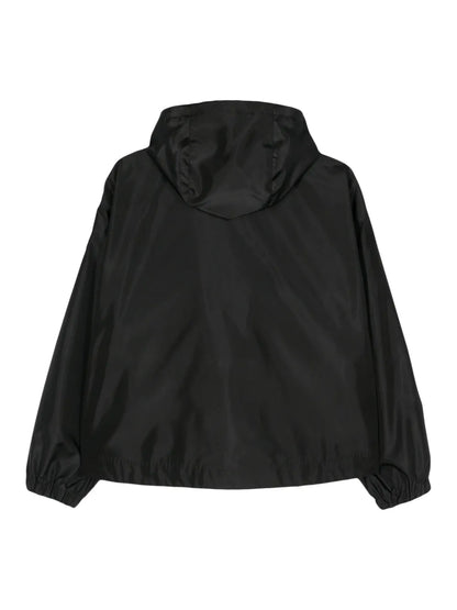 Logo-Appliqué Hooded Jacket