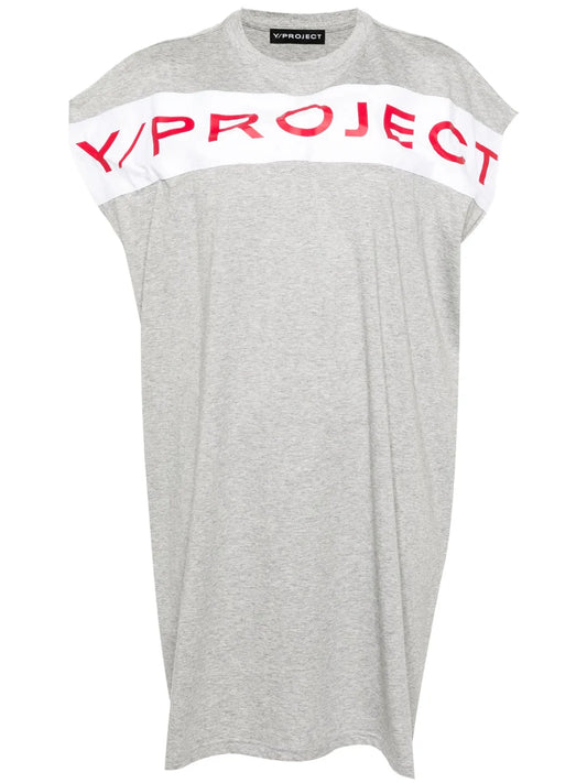 Logo-Print Cotton Dress