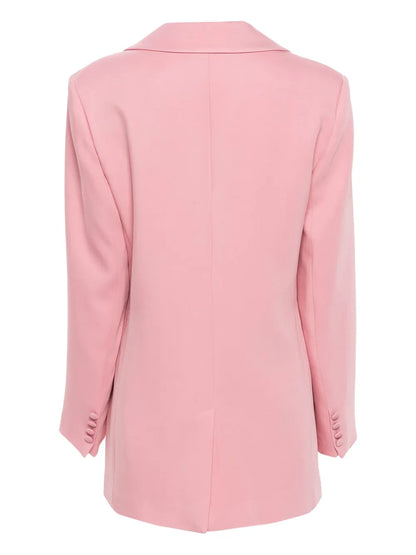 Peak-Lapels Single-Breasted Blazer