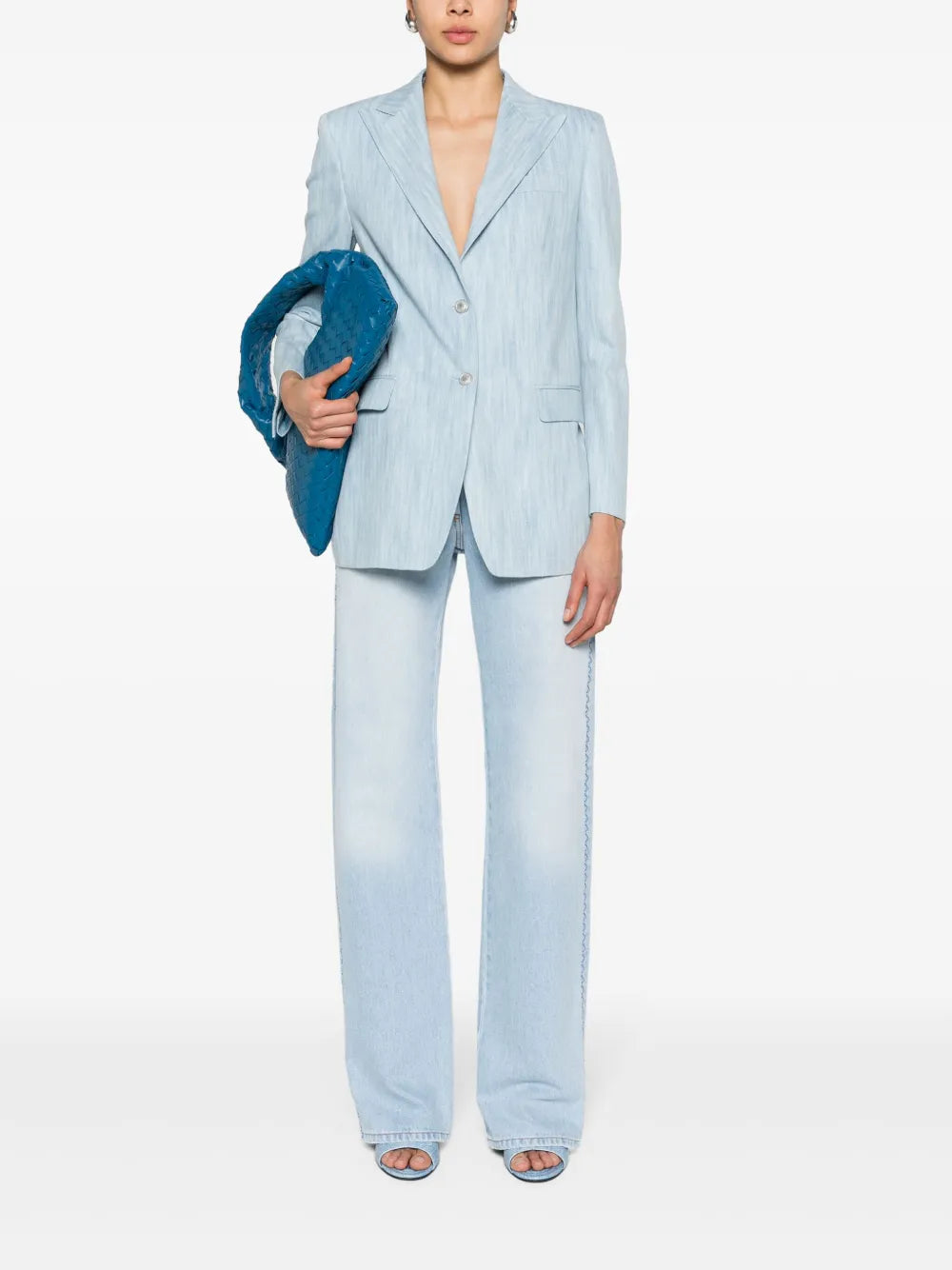 Mid-Rise Straight Jeans