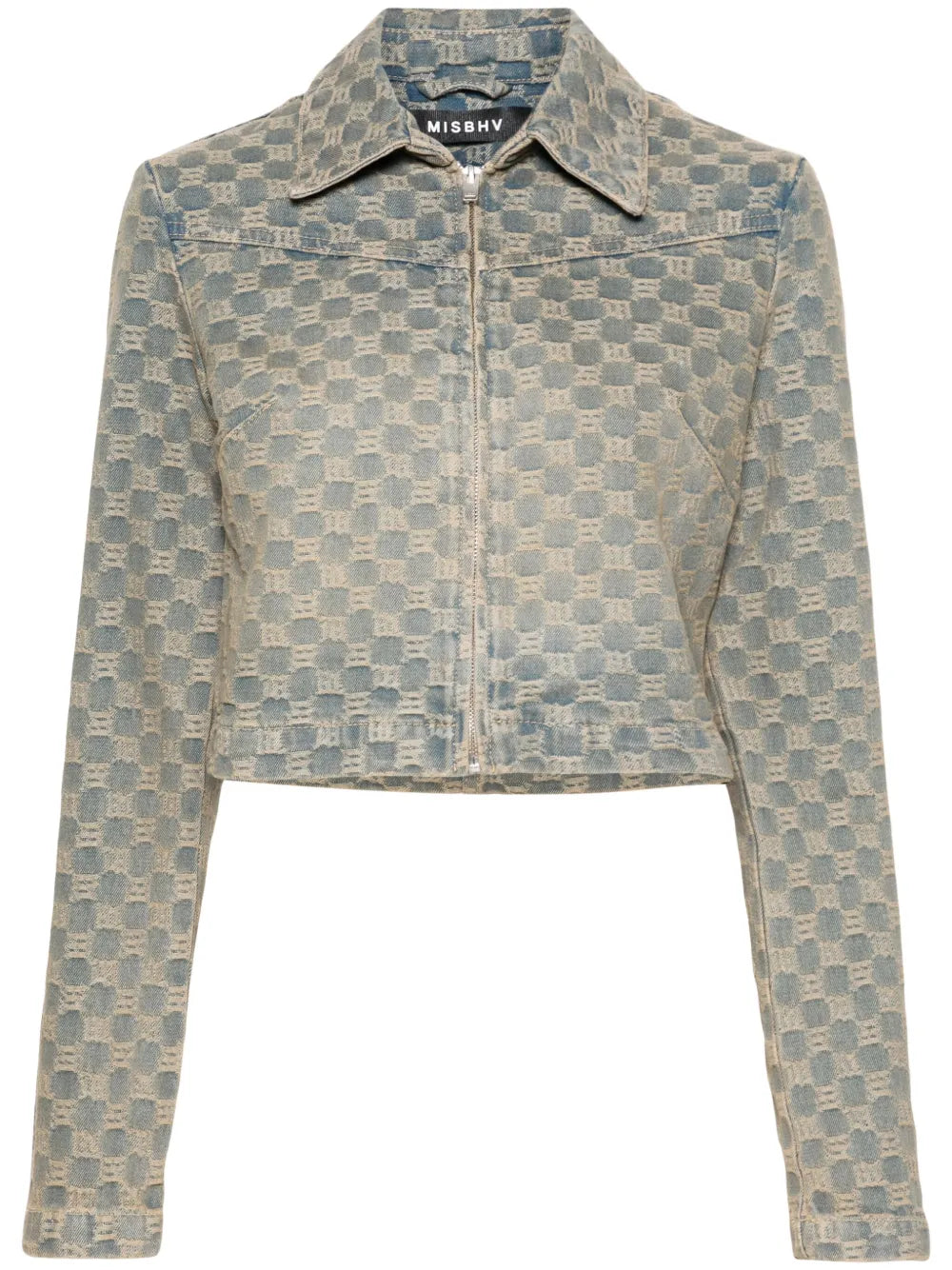 Monogram-Jacquard Denim Jacket