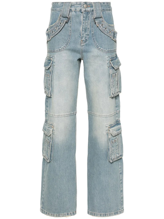 Harness Low-Rise Cargo Jeans