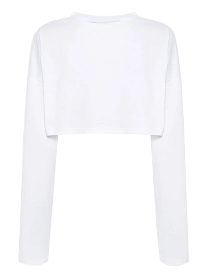 Logo-Appliqué Cropped T-Shirt
