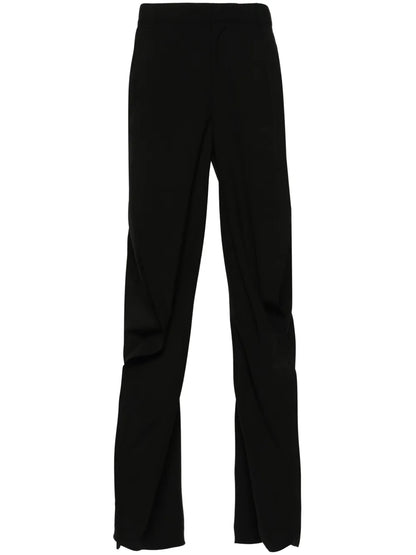 Wool Tapered Trousers